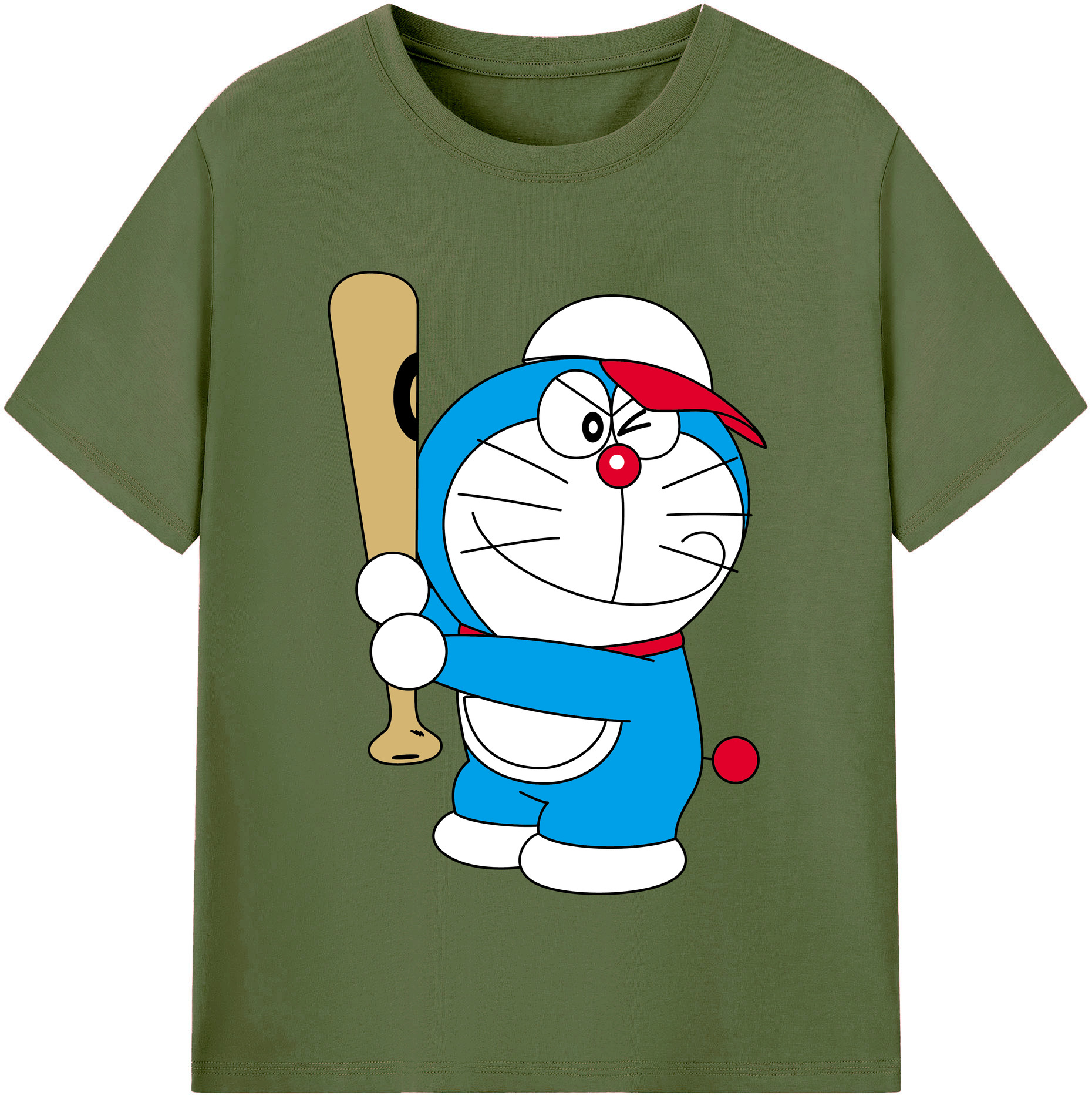 （画像用） ドラえもん Doraemon 綿100％半袖Tシャツ（フロントプリント）